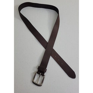 Western Work Casual Dress Belt Men's Brown Genuine Leather Classic Size 41-44